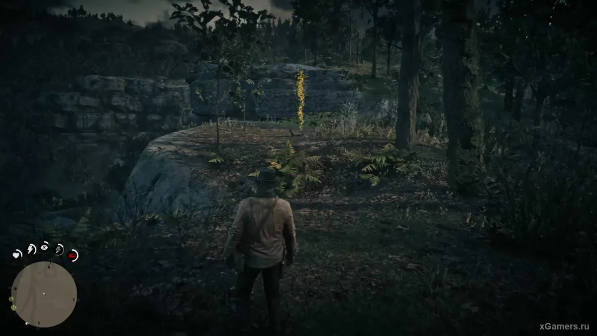 Le neuvième os se trouve tout au bord de la falaise, au-dessus de la route au nord d'Annesburg.