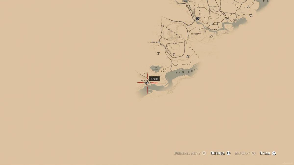 repère sur la carte indiquant où se trouve le fragment 25