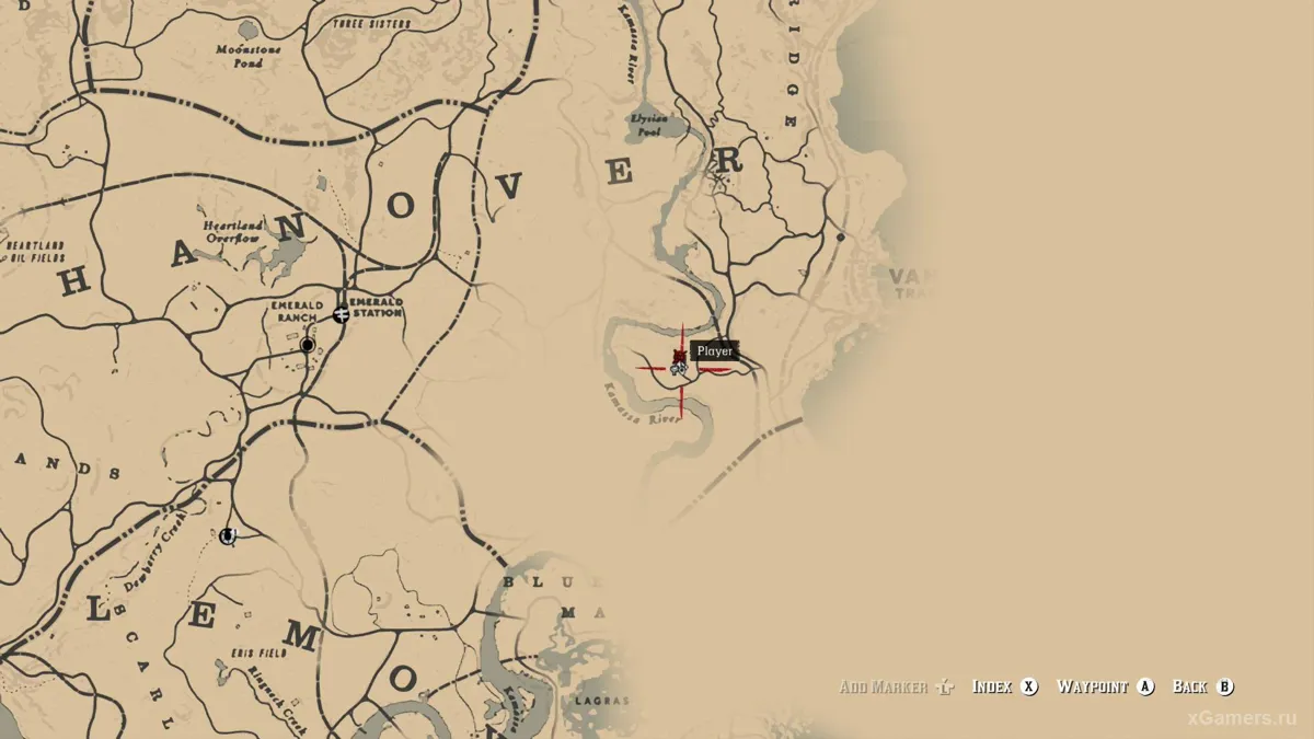 Emplacement du tricorne - RDR 2