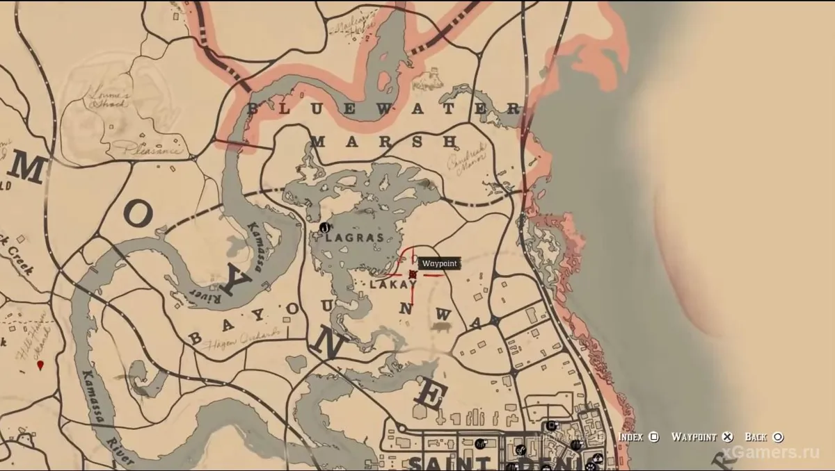 Emplacement de la construction destinée aux nains