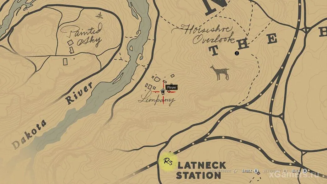 Emplacement où trouver une cache avec un lingot d'or