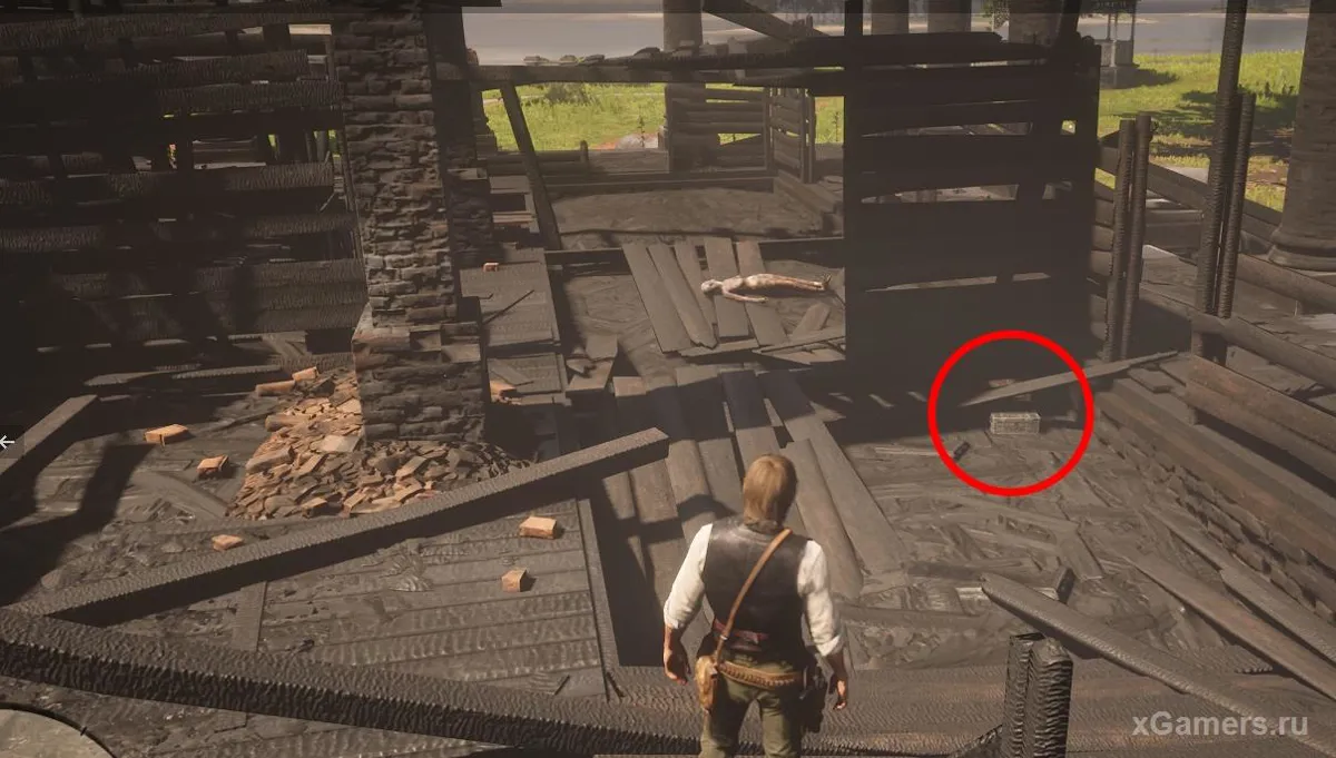 Emplacement de la cache au chapitre 3 : le secret du manoir Braithwaite