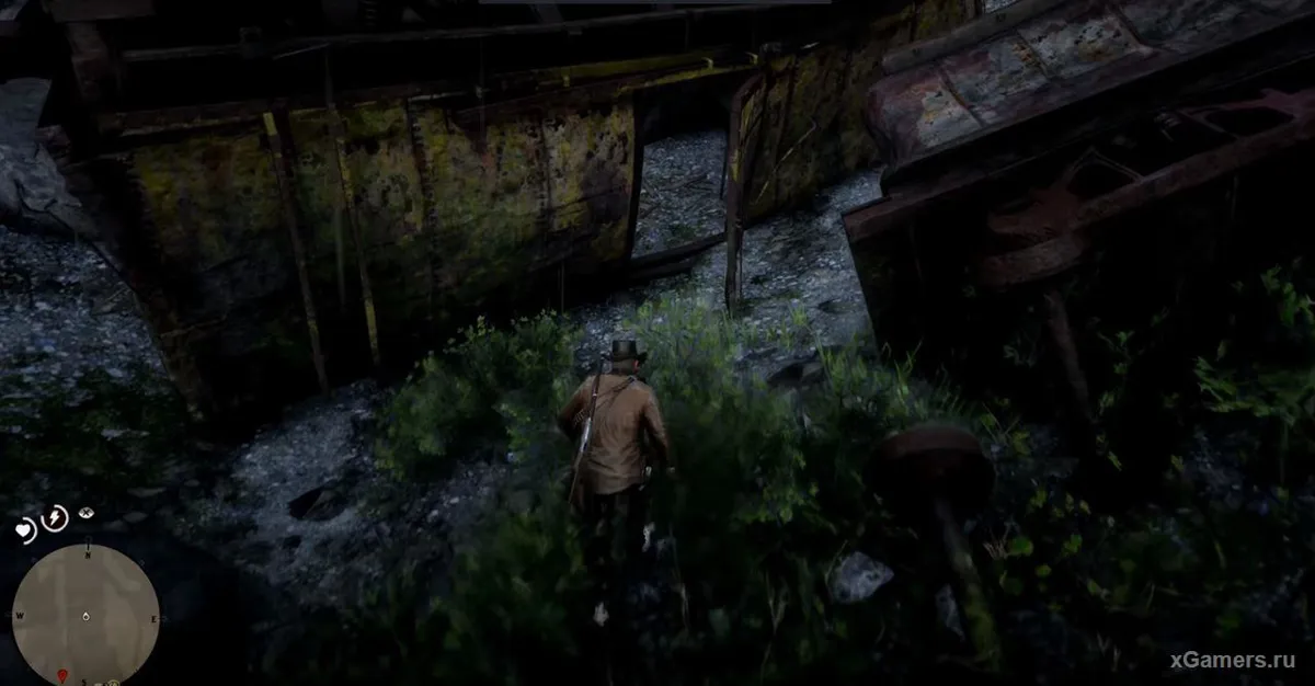 Comment atteindre au mieux le train accidenté dans RDR2
