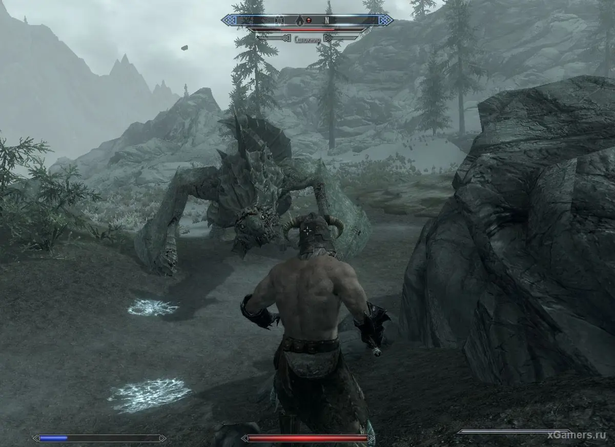 Sahloknir - le deuxième dragon de l'intrigue, ressuscité par Alduin