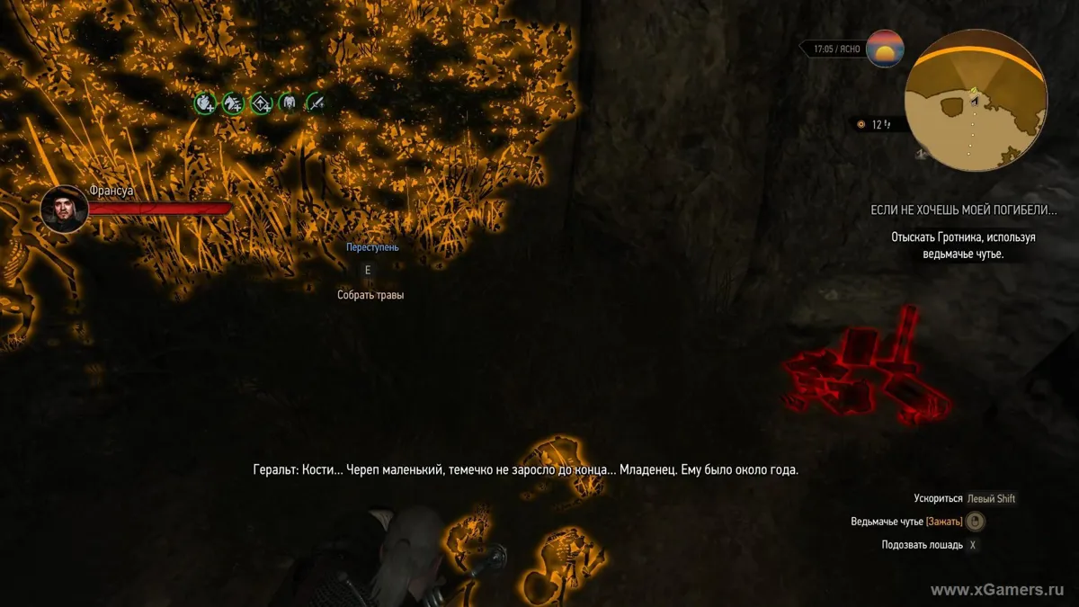 La grotte du Grotnik dans The Witcher 3