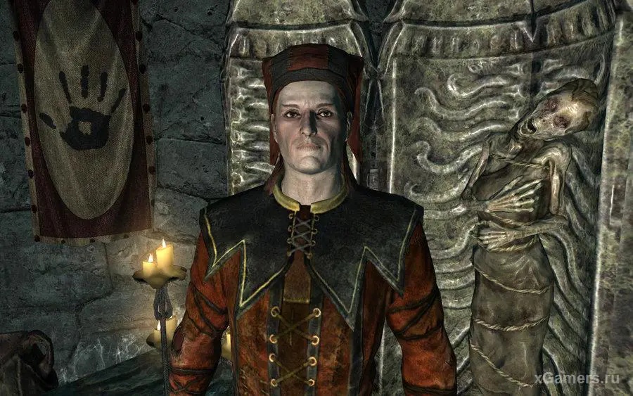 Cicero et le cercueil de la Mère de la Nuit dans Skyrim