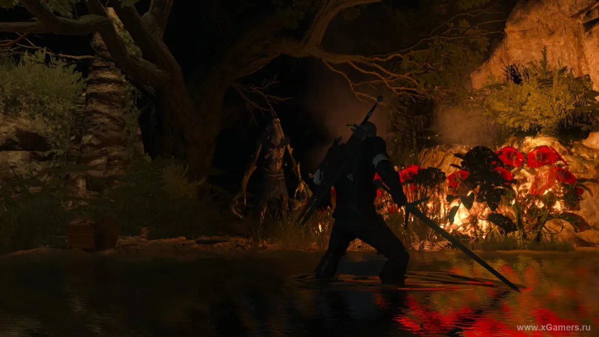 The Witcher 3 - combat contre le Grotnik