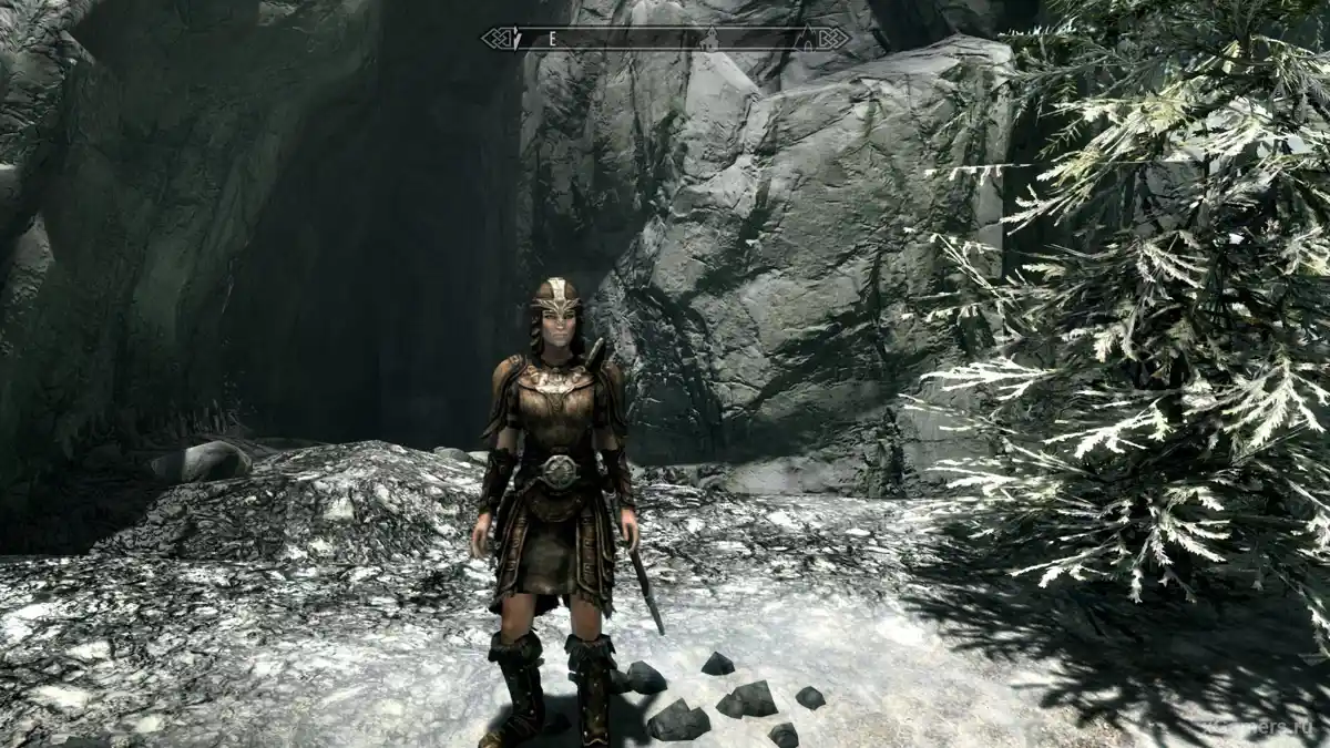 Ensemble d'armure en cuir dans Skyrim (l'armure la plus légère)