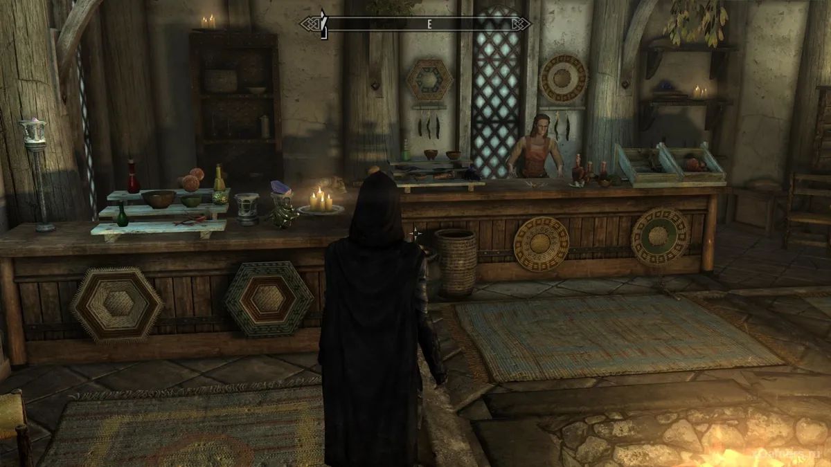Achat de divers ingrédients de potions dans Skyrim