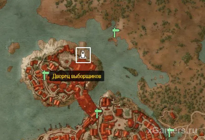 Repère sur la carte du Lieu de Pouvoir - le second Igni à Velen et Novigrad