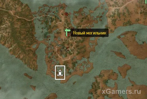Emplacement sur la carte - Aard à Velen et Novigrad