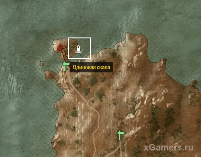 Emplacement sur la carte - le premier Quen à Velen et Novigrad