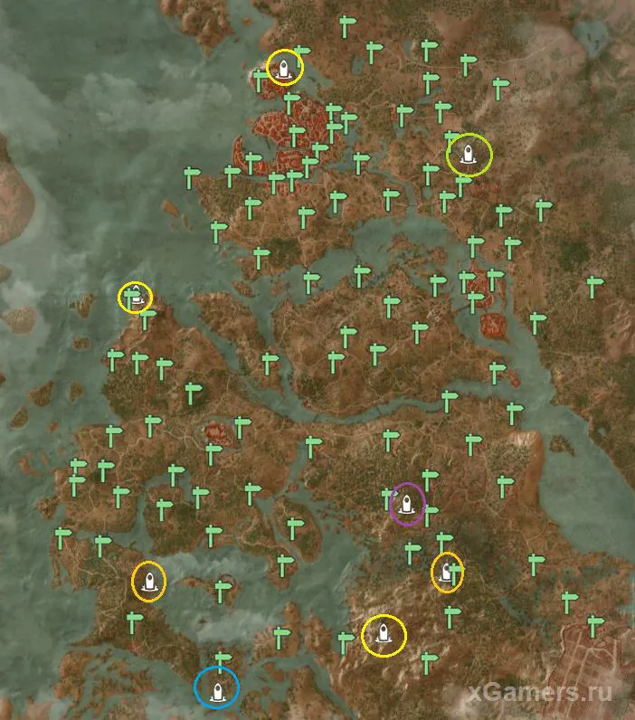 Carte de Velen et Novigrad