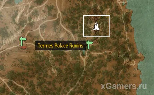 Repère sur la carte du Lieu de Pouvoir Quen à Toussaint