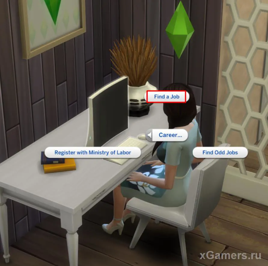 Trouver un emploi dans Les Sims 4