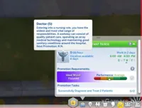 Infirmier auxiliaire - Carrière de Médecin dans Les Sims 4