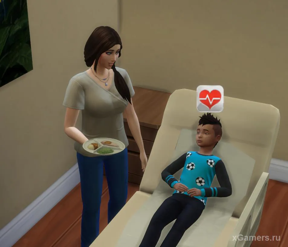 Nourrir le patient dans Les Sims 4