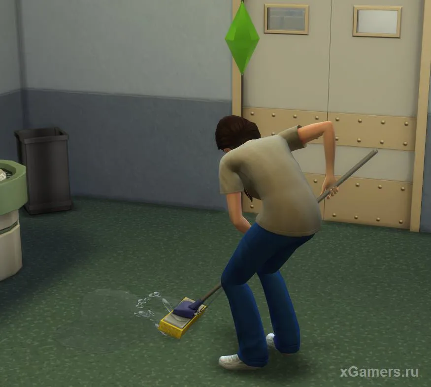 Nettoyage dans le cadre de la carrière médecin des Sims 4