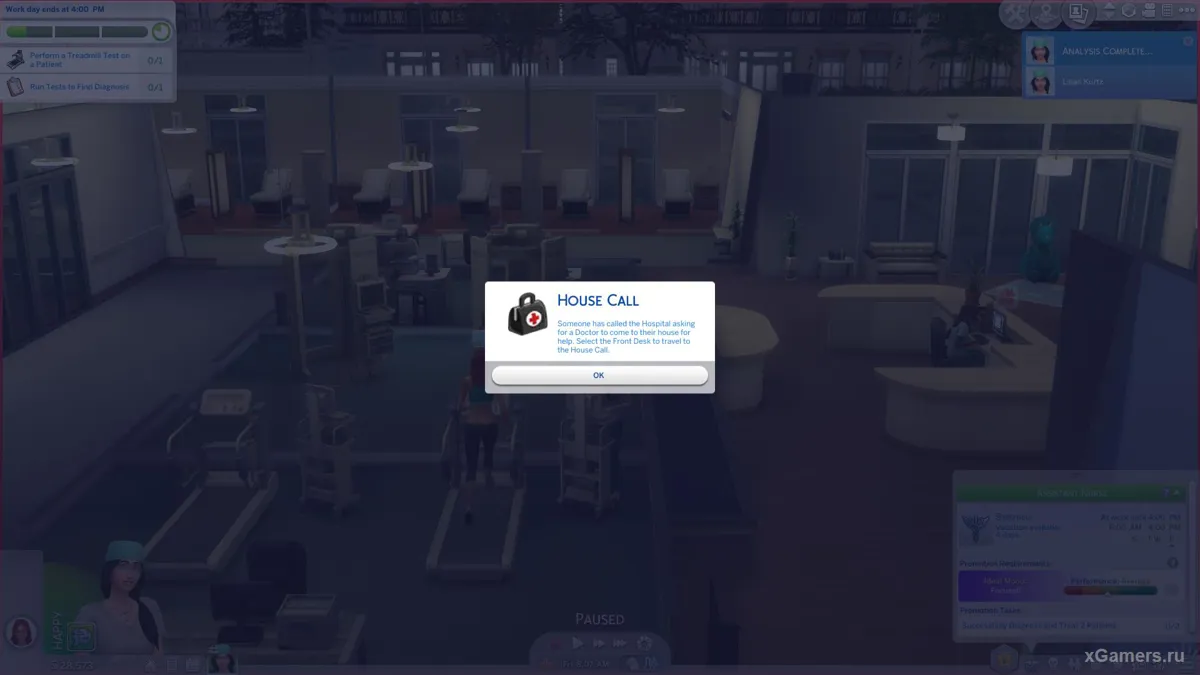 Appeler un médecin à domicile - Les Sims 4