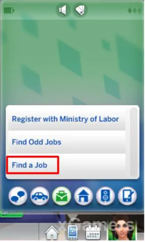 Trouver un emploi par téléphone - Carrière Affaires des Sims 4