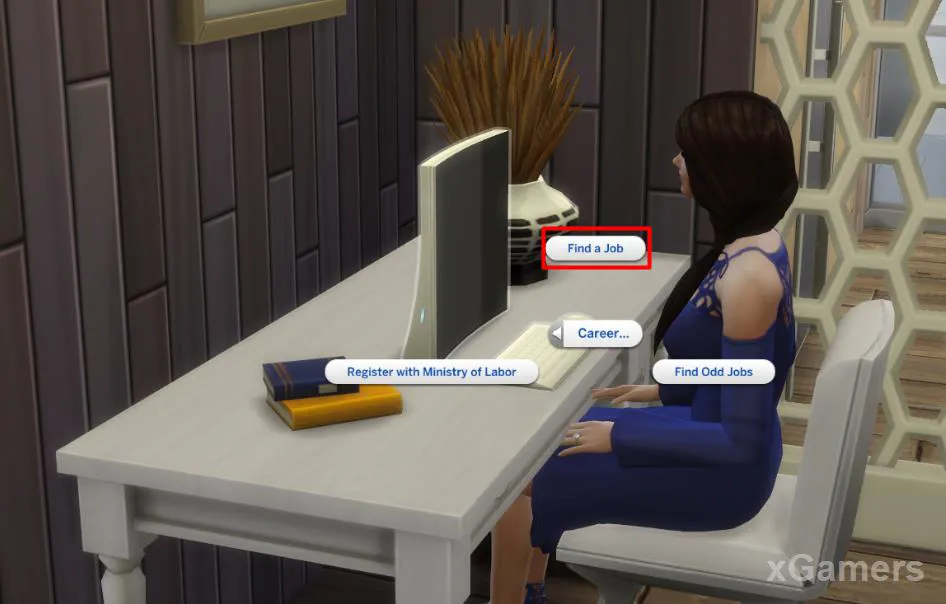 Trouver un emploi via l'ordinateur dans Les Sims 4