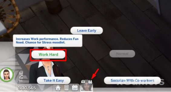 Augmenter la performance au travail - Les Sims 4
