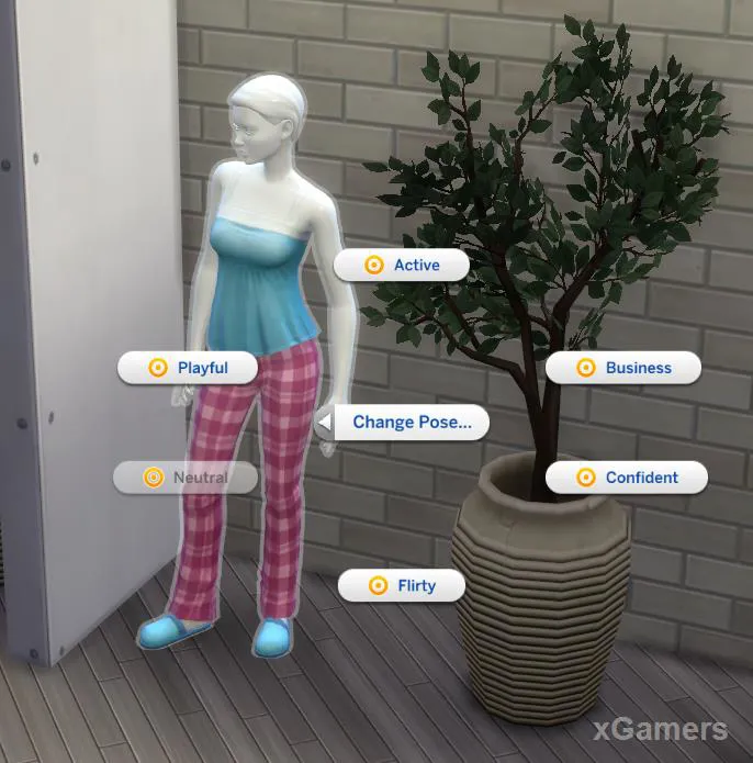 Sélectionner la posture des mannequins dans le magasin