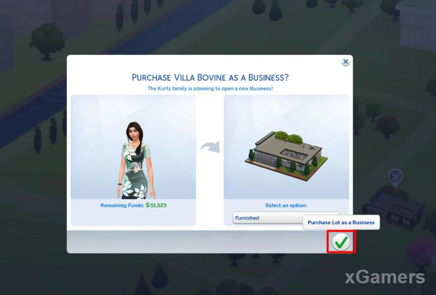 Confirmez l'achat en tant qu'entreprise