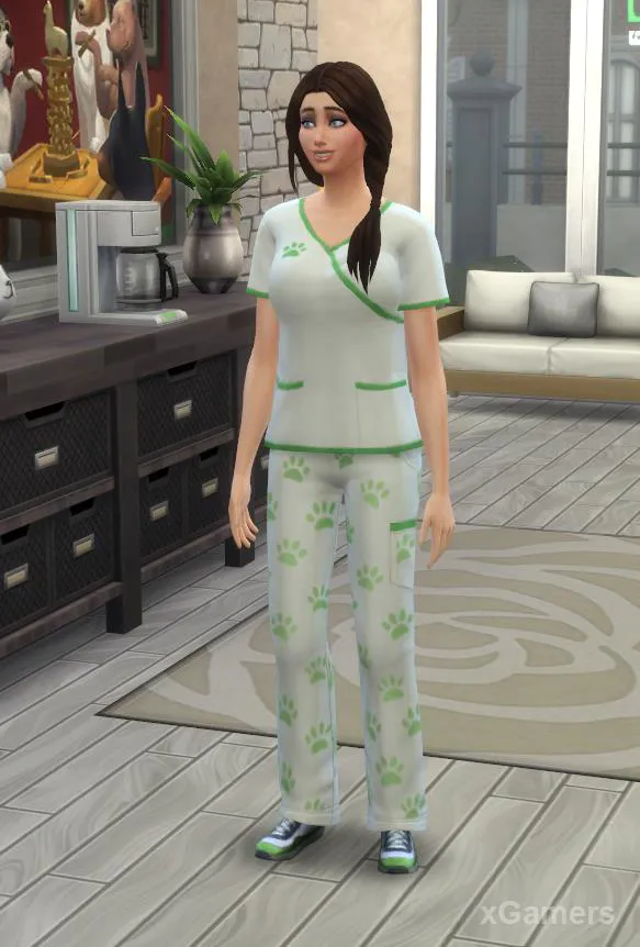 Nouvelle tenue sur le Sims - Clinique vétérinaire