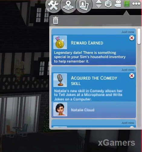 Récompenses obtenues pour un rendez-vous légendaire - Sims 4