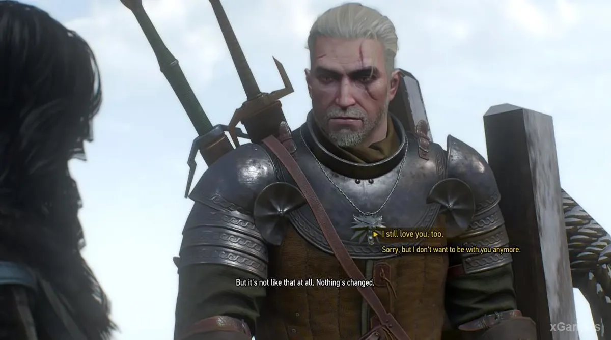 Si Geralt répond qu'il l'aime toujours, les deux scellent leur amour réciproque