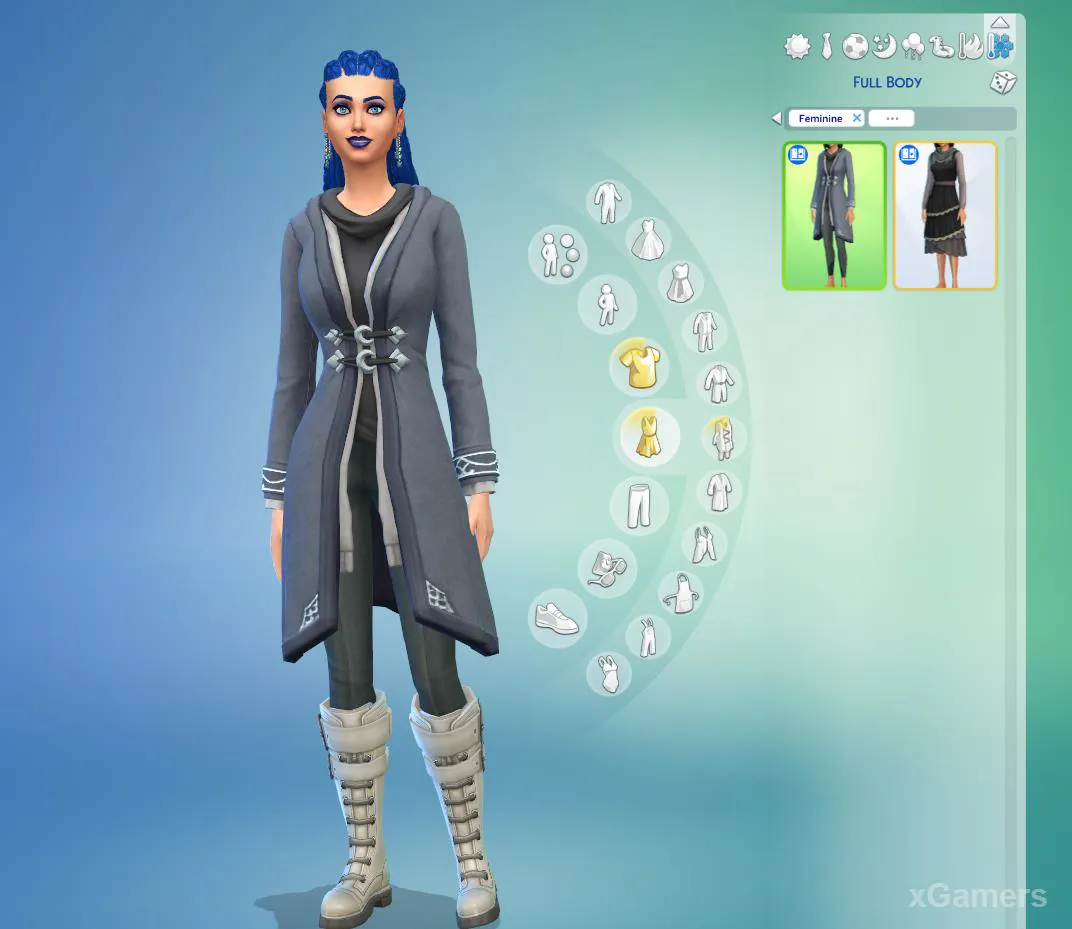 Les Sims 4 : création de personnage