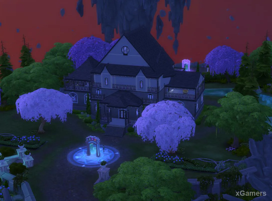 L'Académie de la première île, dans le monde de la magie des Sims 4