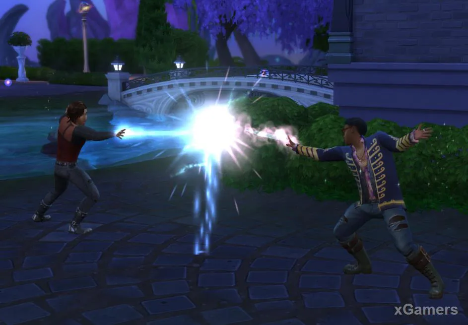 Une fois devenu sorcier, un Sims peut aussi participer à un duel magique