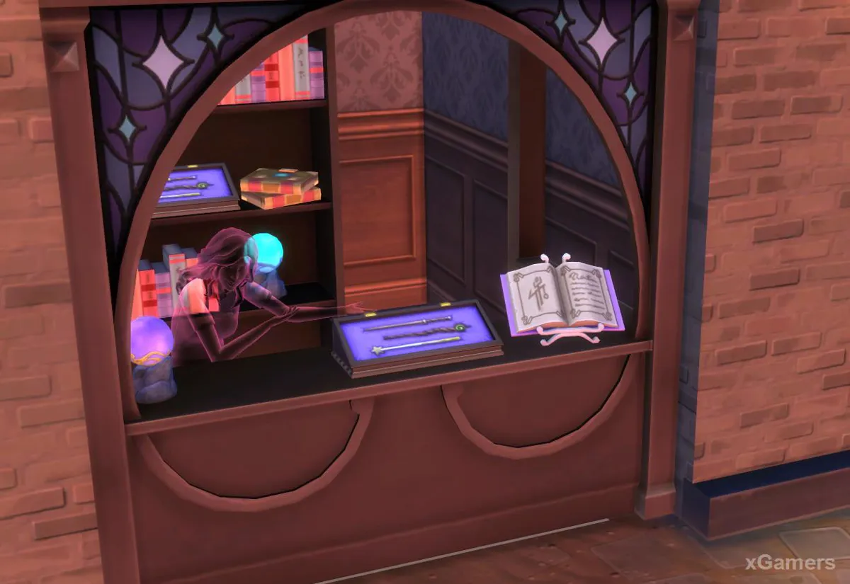 Un Sims peut également utiliser une baguette magique