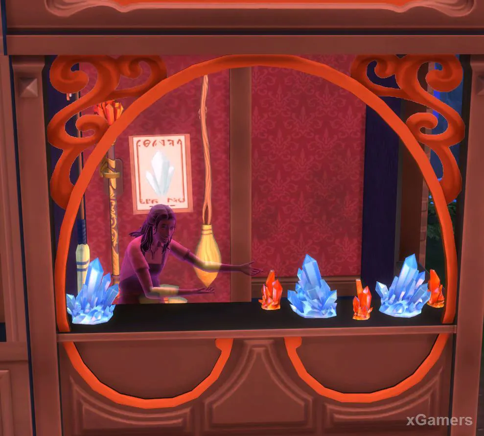 Le balai dans Les Sims 4, pour se téléporter à l'endroit voulu