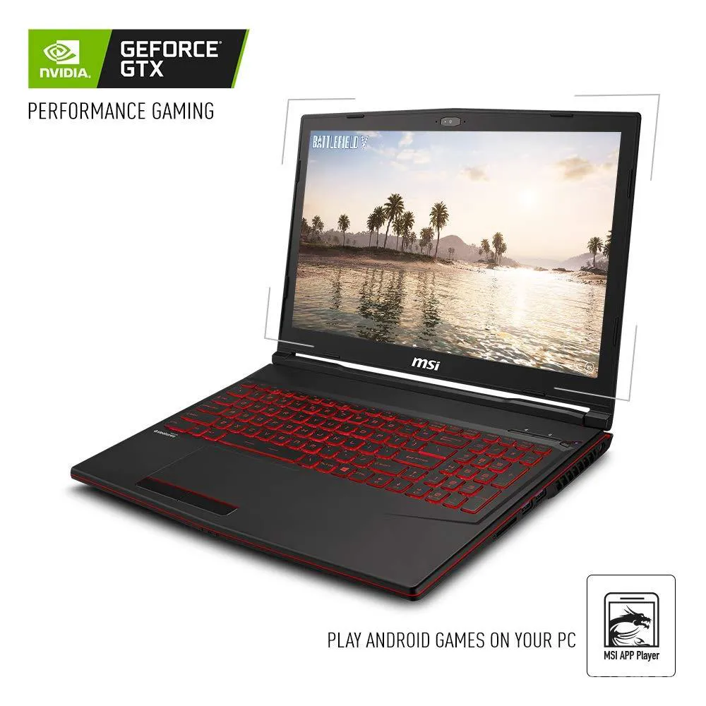 PC portable gaming MSI GL63 8SC-059 15.6", Intel Core i7-8750H, NVIDIA GeForce GTX1650, 8GB, 256GB