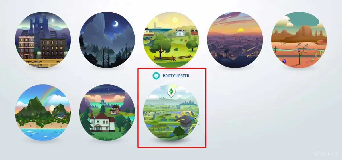 Dans Les Sims 4, une nouvelle zone a été créée pour le gameplay : Britechester