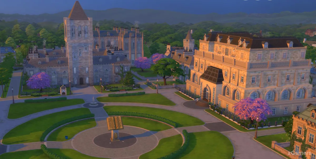 Le campus de l'Université de Britechester - Les Sims 4