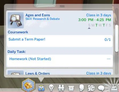 Les devoirs, une tâche quotidienne pour votre Sim dans Les Sims 4