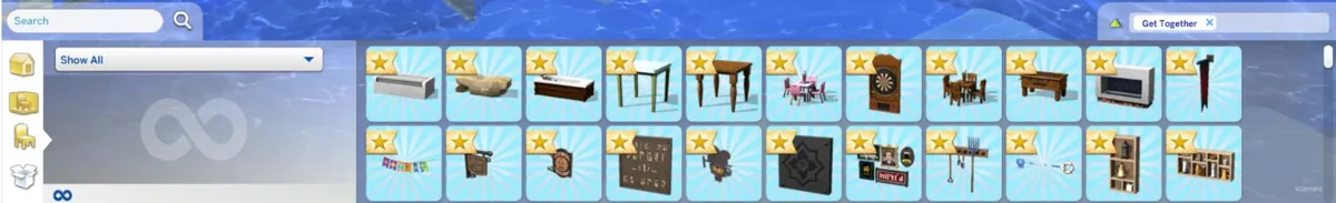 Objets de décoration associés aux actions positives ou négatives des membres du club