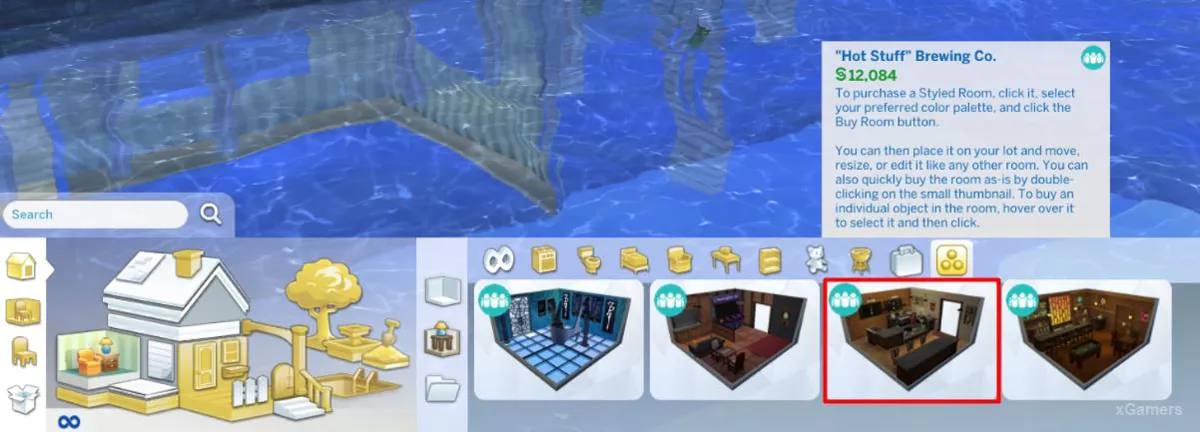 Pièces prêtes à l'emploi dans Les Sims 4 : Vivre Ensemble