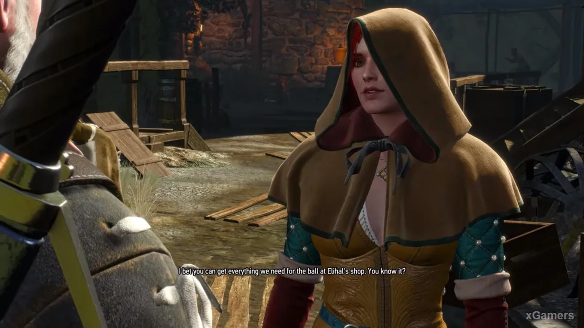 L'essence de la proposition : Triss doit sauver Albert lors du prochain bal masqué