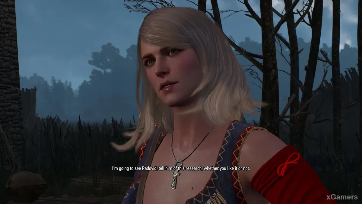 Geralt comprend que s'il laisse Keira rejoindre Radovid, rien de bon n'arrivera à la magicienne