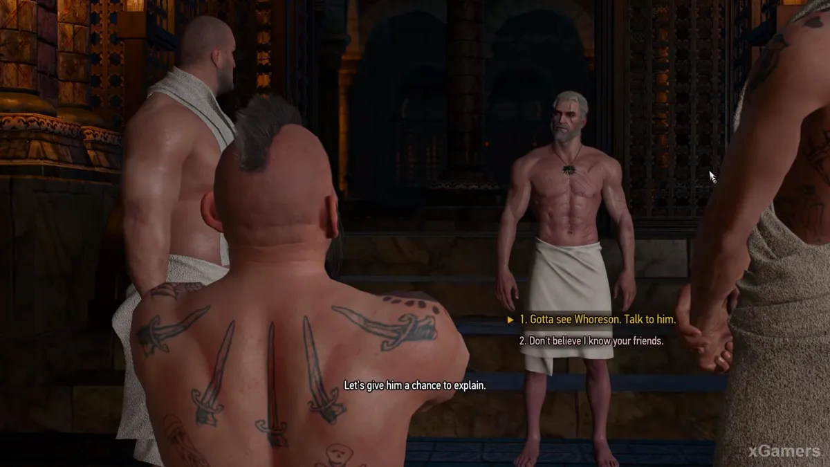 Geralt dissipe les soupçons de Carlo Varese après l'attaque