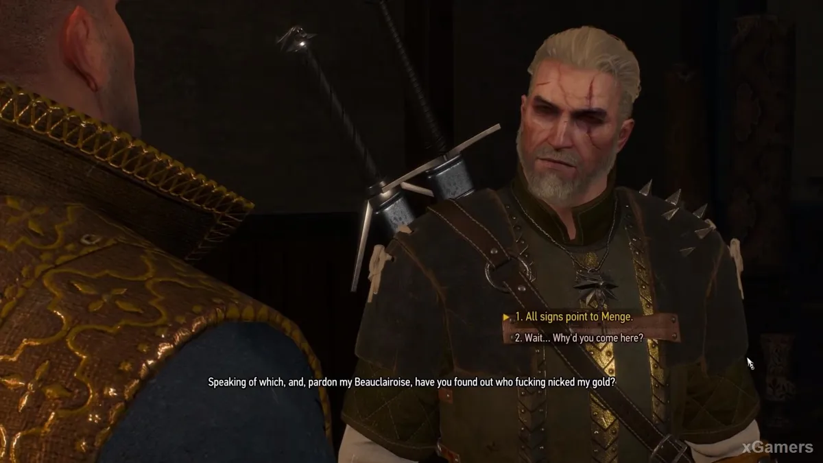 Dijkstra devine les sentiments réciproques entre Geralt et Triss