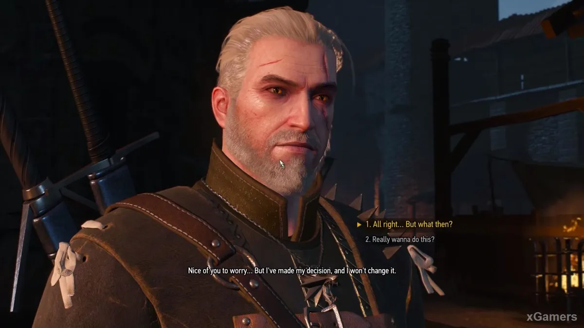 Geralt dans la quête « Le Trésor du comte Reuven »