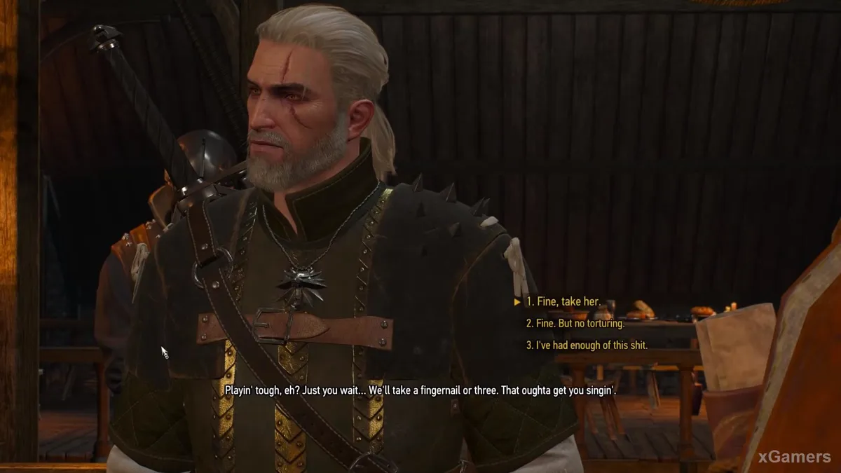 Geralt doit continuer d'ignorer le danger que court Triss