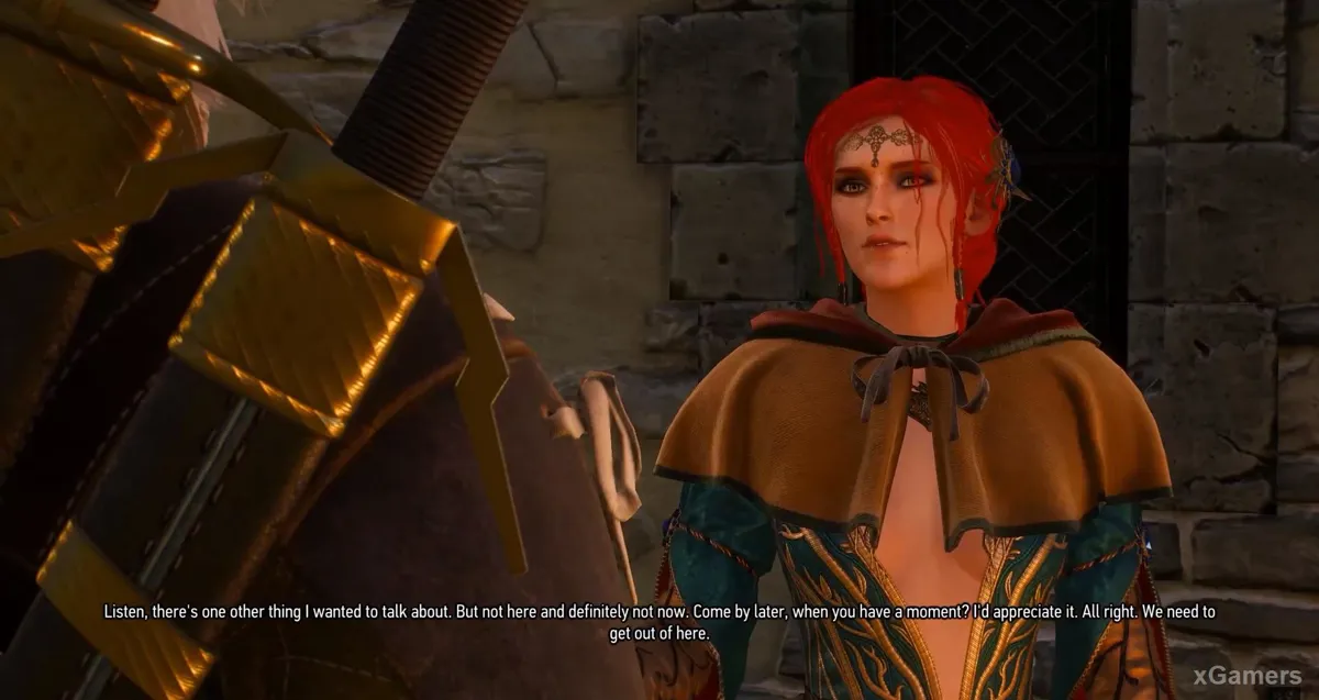 Triss et Geralt dans la quête Le Trésor du comte Reuven