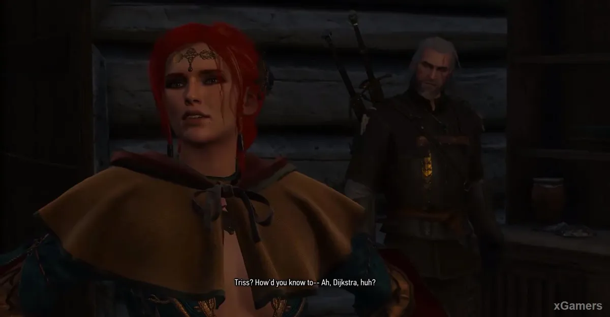 À l'heure dite, Geralt retrouve non pas l'informateur mais Triss